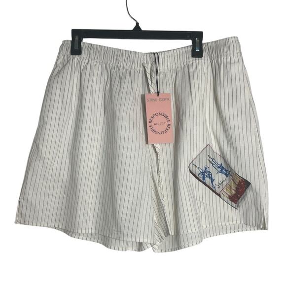 Stina Goya Elasticated Waistband Shorts With Matchbox Detail Size L - Picture 2 of 10